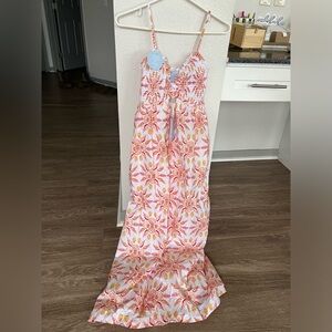 The Sydney Nap Dress - Orange Shell Mosaic Cotton / XXS